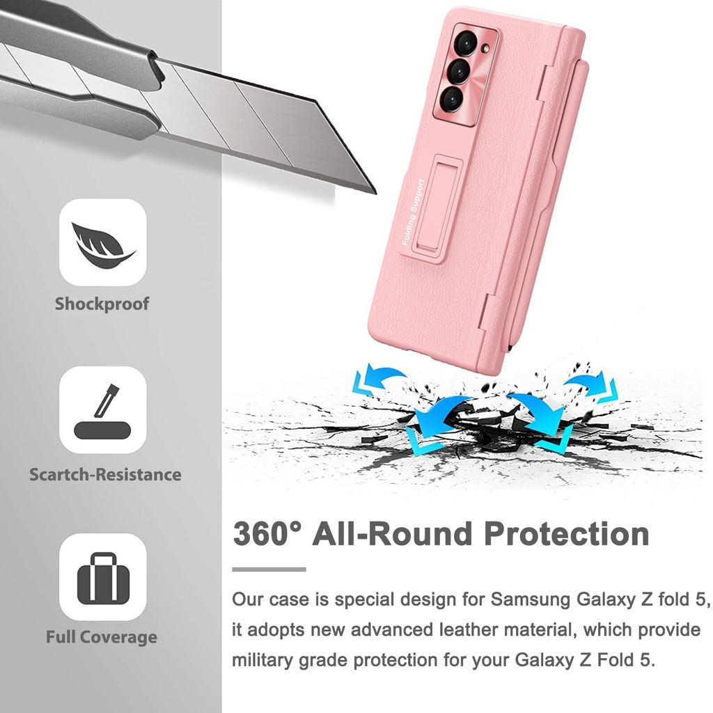 Pouzdro na Samsung Galaxy Z Fold 6 Tvrdého kožené pouzdro s Obrázek produktu 3