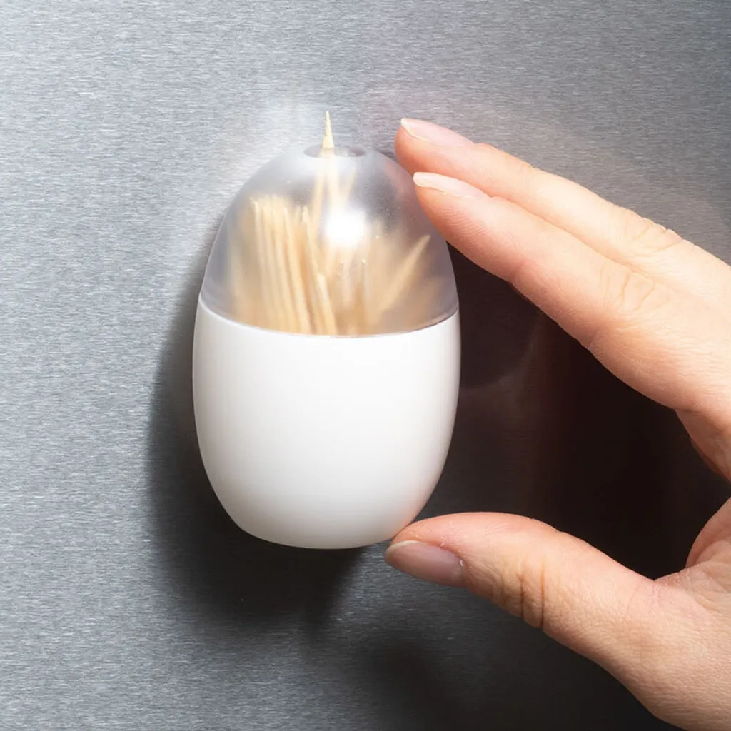 ALINCO Porta Stuzzicadenti Magnetico Professionale - Trasparente Premium - 6