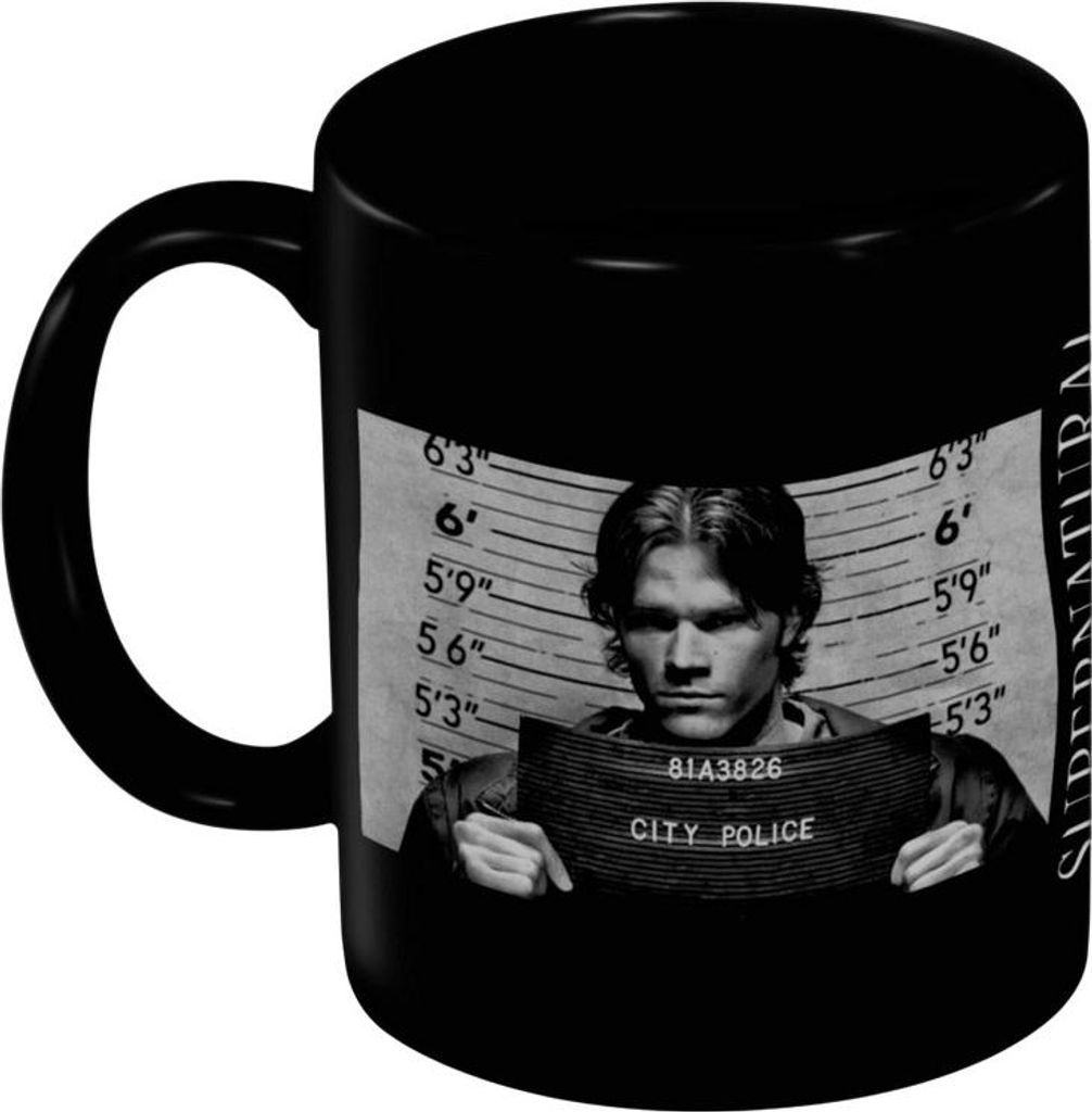 Supernatural - Kaffeebecher "Wanted", 325ml PM12167 (Einheitsgröße) (Schwarz)