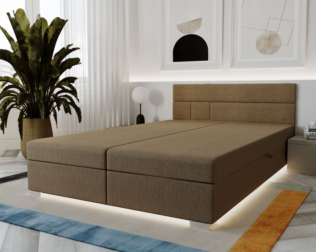 Doppelbett 160x195 WITA 2 - beige