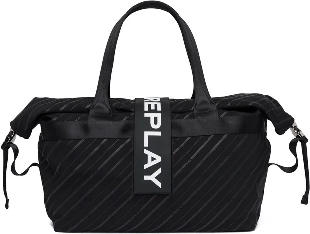 Borsa Replay a Tracolla Weekender - Nero e Multicolore - Viaggio - 1
