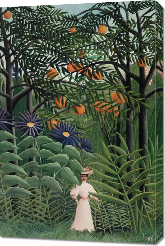 Tableau Henri Rousseau Vintage 60x90 cm Toile Haute Qualité pour Salon