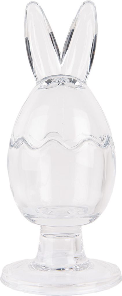 Clayre & Eef Glastopf Ei Ø 9x22 cm Transparant Glas