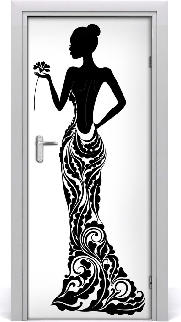 Tulup Türaufkleber 85x205 cm Dekorative Aufkleber Selbstklebend Wasserdichte Tapete Abnehmbar Schlafzimmer Wohnzimmer Wohnkultur - Modeillustration