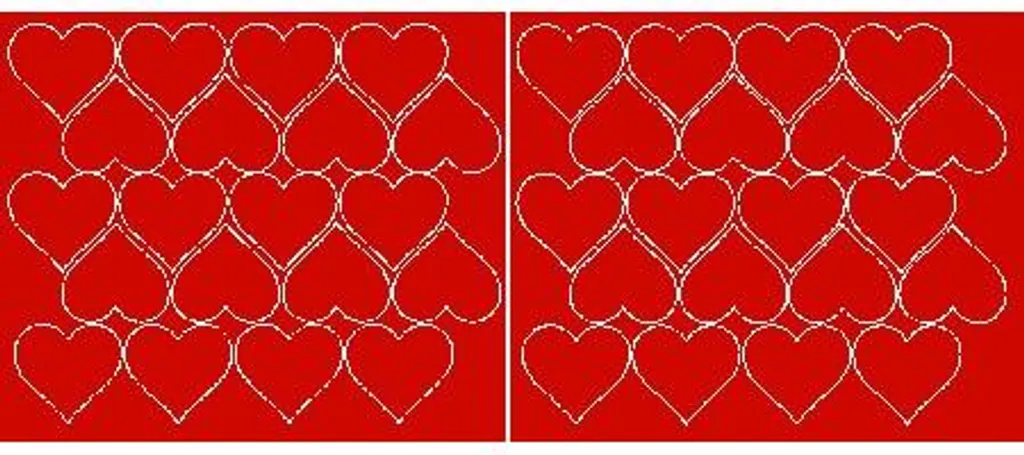 Set 40 Cuori Adesivi 5cm San Valentino - Rosso Opaco Chiudipacco