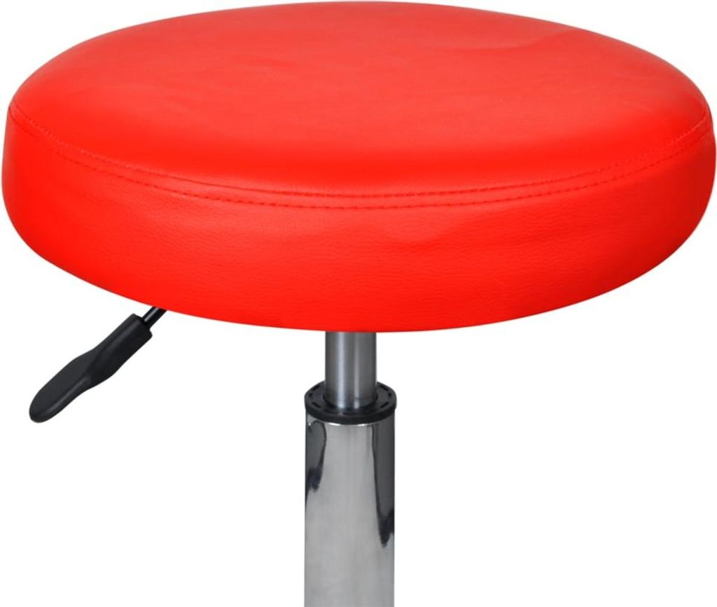 vidaXL Bürohocker Rot