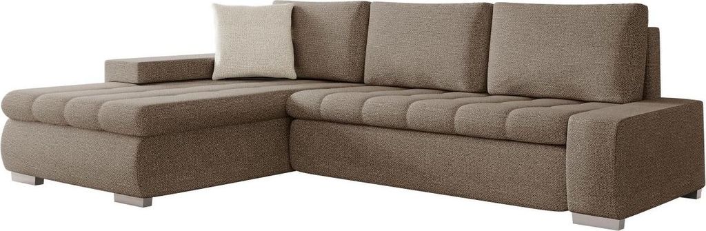 MIRJAN24 Ecksofa Orkan Mini Premium, Eckcouch mit Bettkasten und Schlaffunktion, L-Form Polsterecke (Farbe: Sicuro 45 + Sicuro 45 + Sicuro 50)