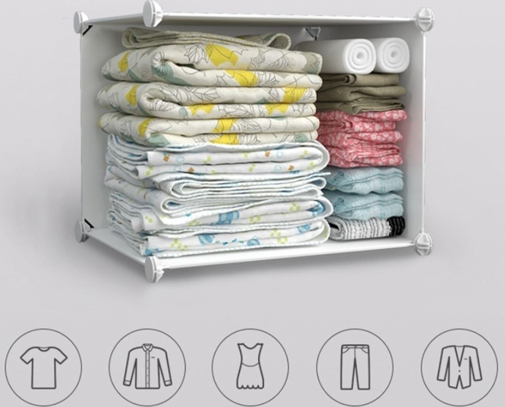 Modulárna skriňa, detská skriňa, veľká skriňa, 9 políc, Obrázok produktu 7