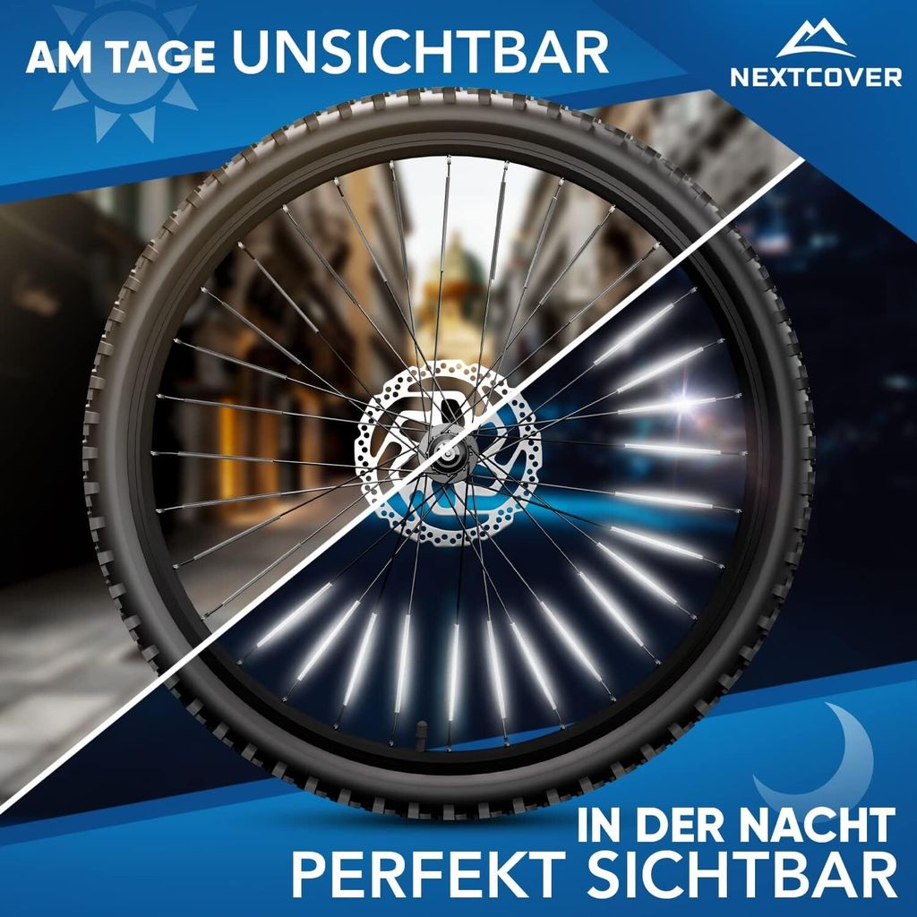 Nextcover® Speichenreflektoren Fahrrad - Das Original - [3M Produktbild 5