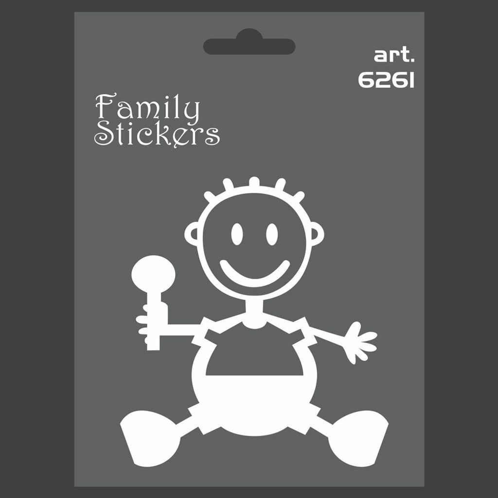 Sticker Aufkleber Family Baby Mann