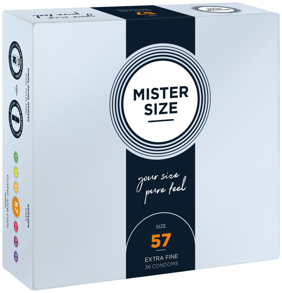 Mister Size - Preservativo Taglia L 57 Mm (36 Unità) Immagine del prodotto 