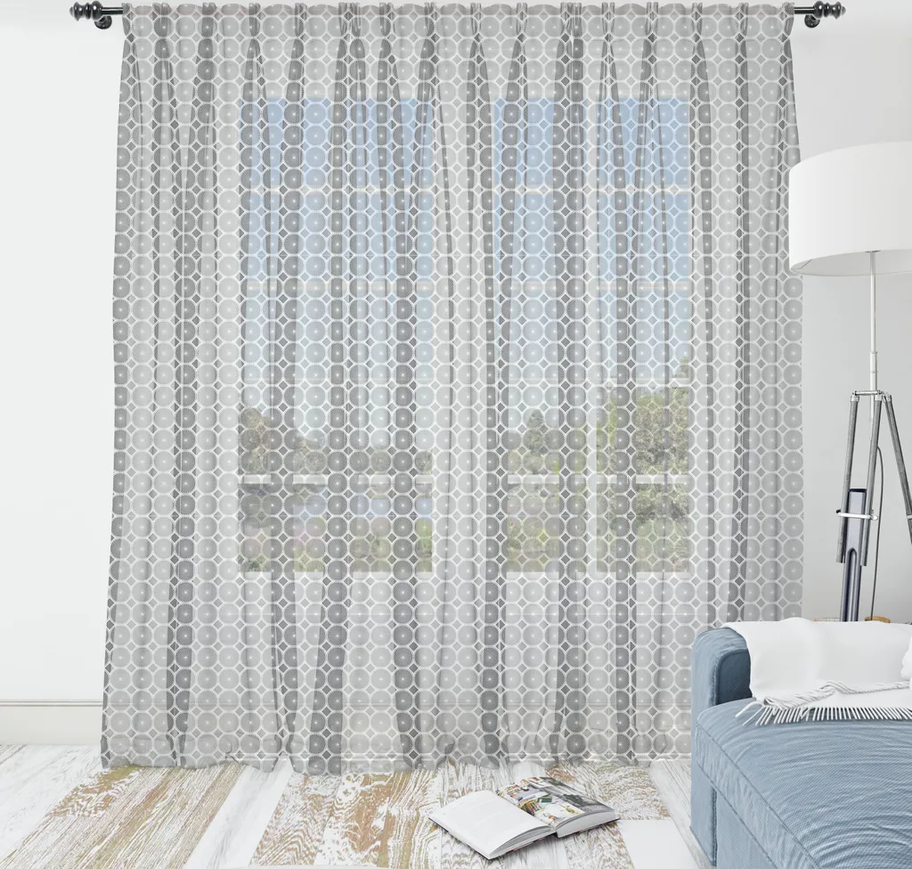 Telo Parete Grande ABAKUHAUS 180x274 | Motivo Vintage Grigio Satin