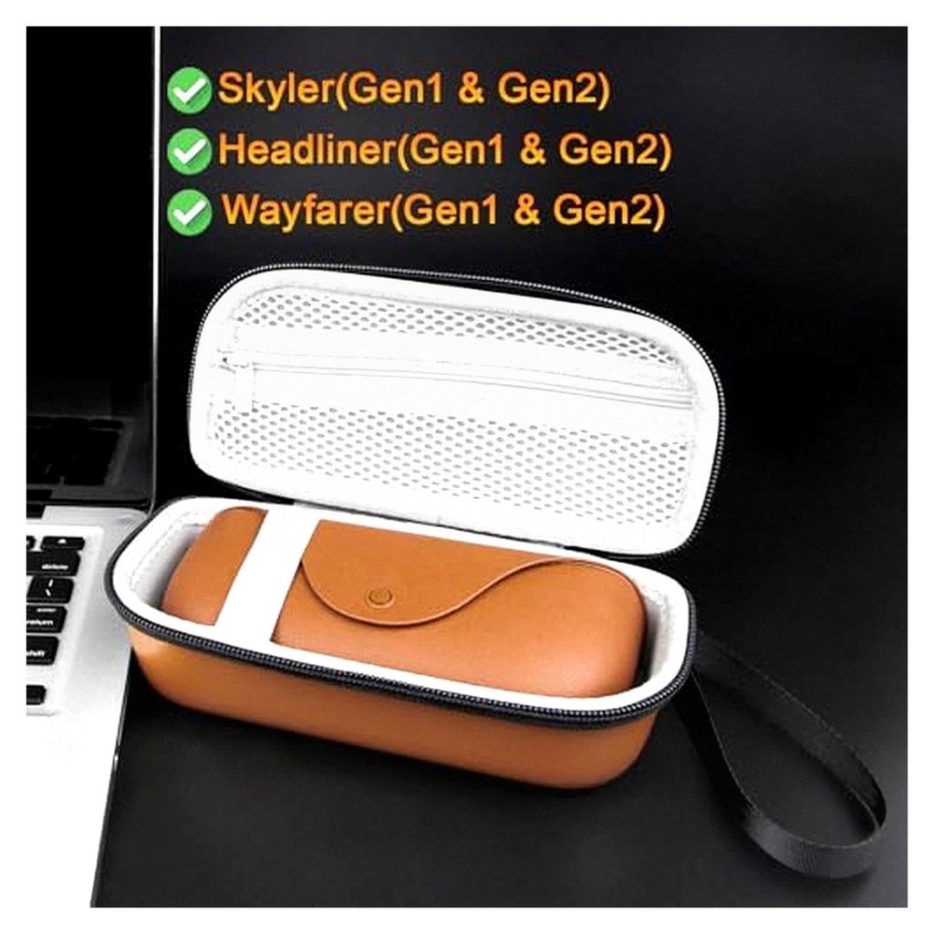 Hartes EVA-Etui für Ray-Ban Wayfarer/Skyler/Headliner (Gen1/Gen 2) – Schutzhüllen für Brillen Ladebox mit Aufhängeschlaufe