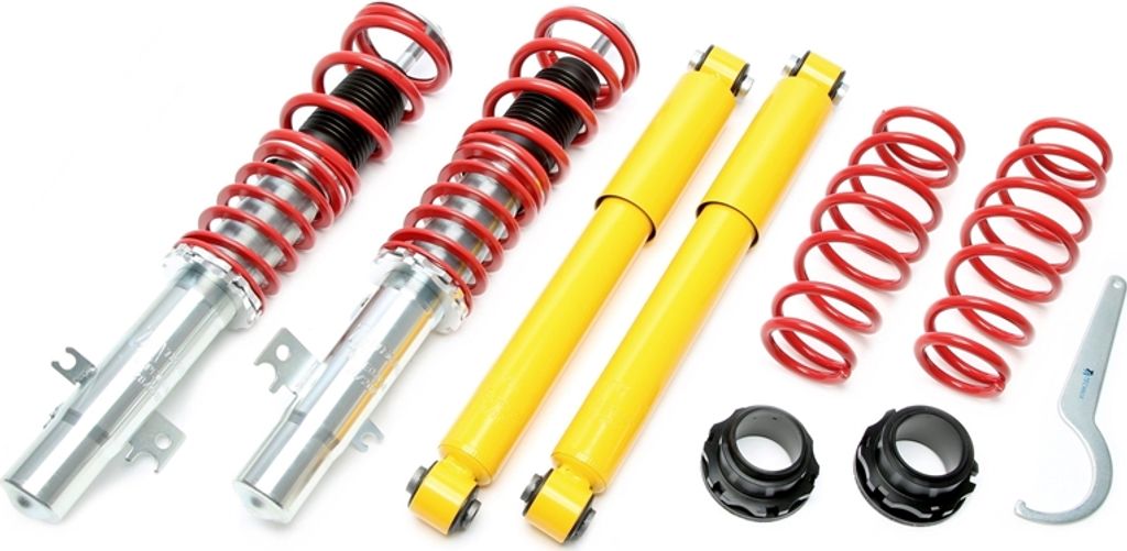 TA Technix Gewindefahrwerk mit Gutachten für Peugeot 207 SW CC Typ W VA= Ø 51mm