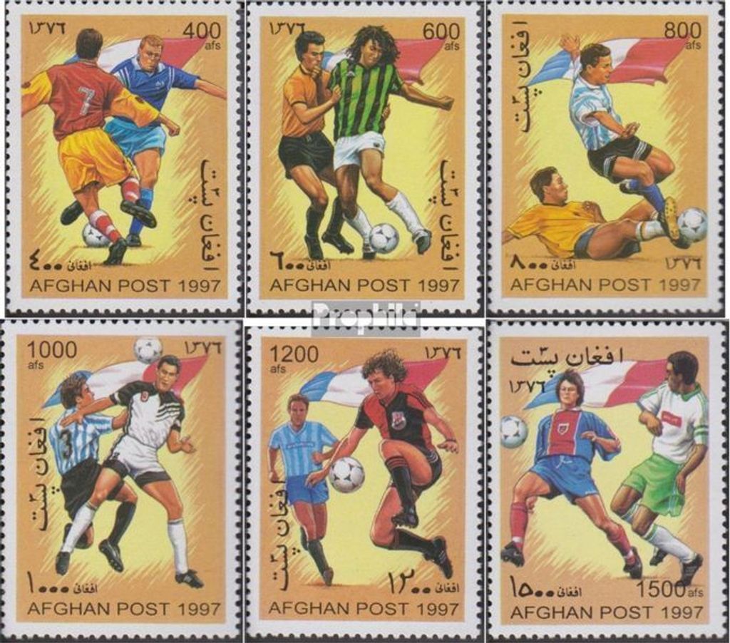 Briefmarken Afghanistan 1997 Mi 1747-1752 (kompl.Ausg.) Produktbild 
