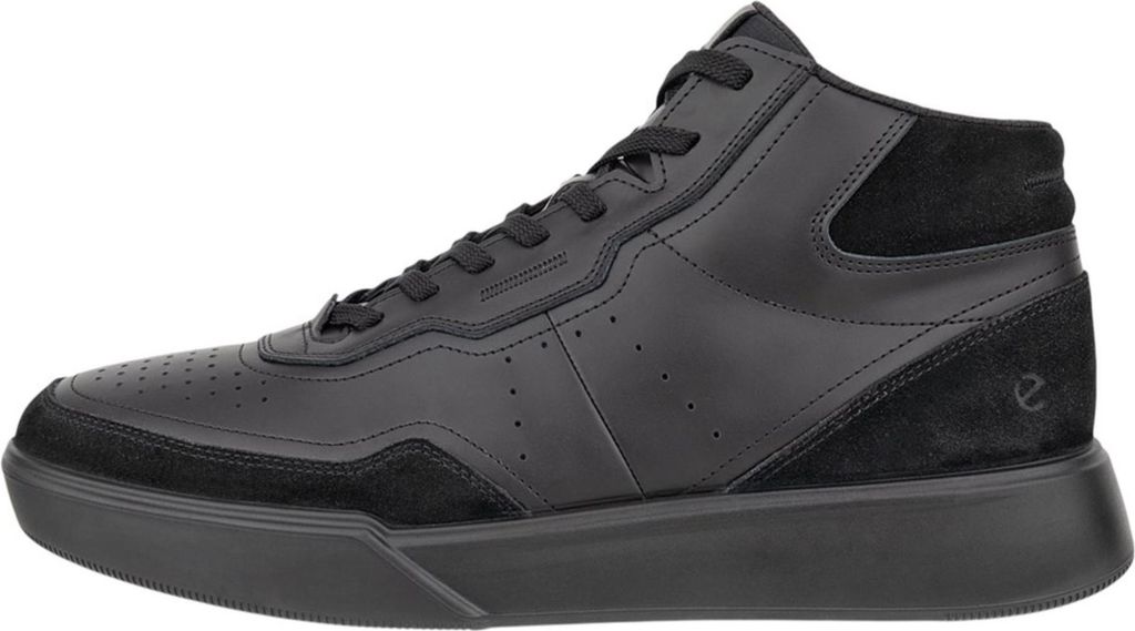 Ecco Herren High-Top-Schuhe Schwarz