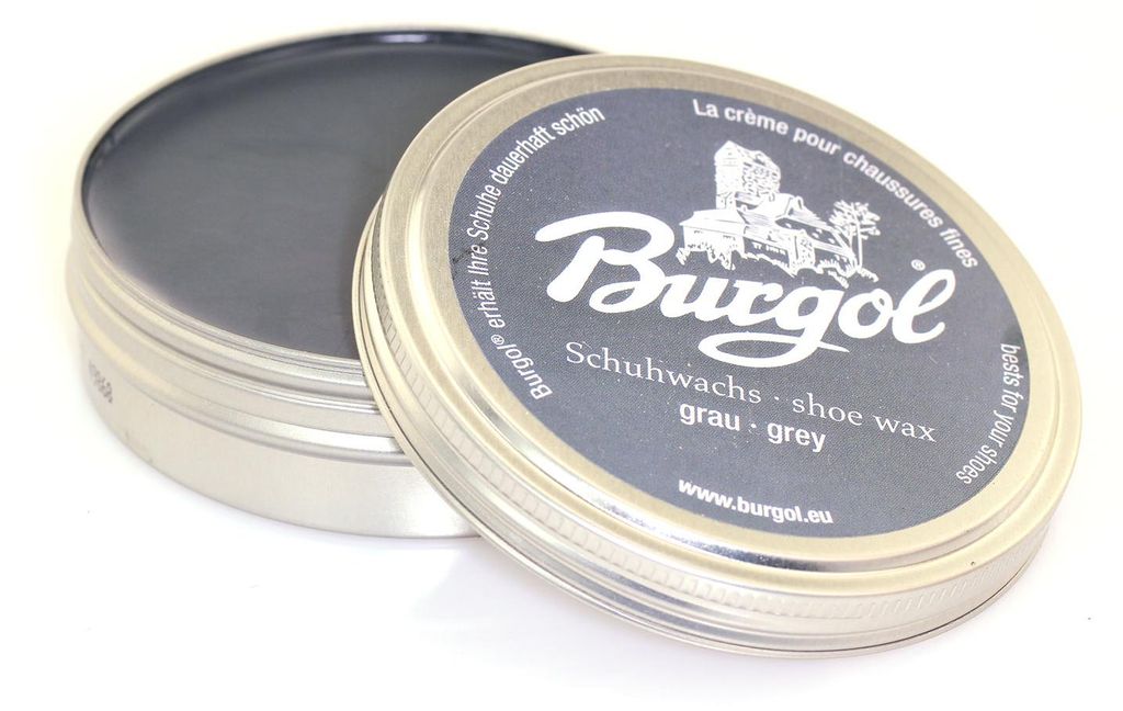 Burgol Schuhwachs - Shoe Wax - Schuhcreme 100ml Grau Produktbild 