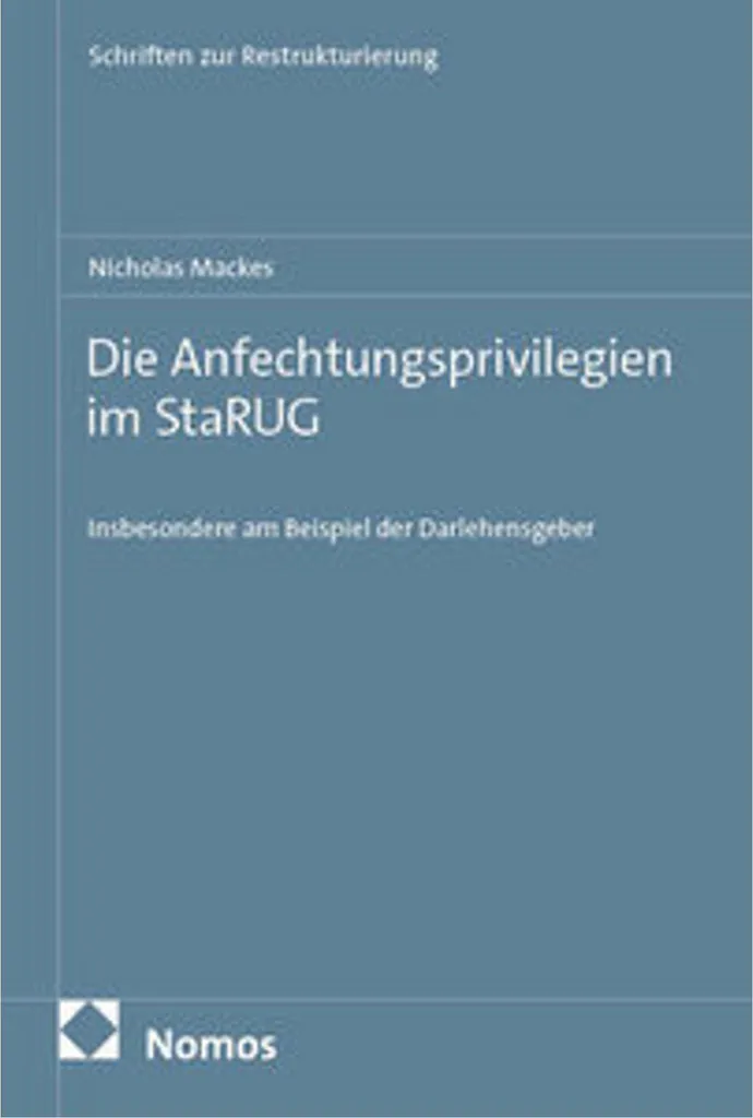 Réussir sa Restructuration avec Die Anfechtungsprivilegien im StaRUG