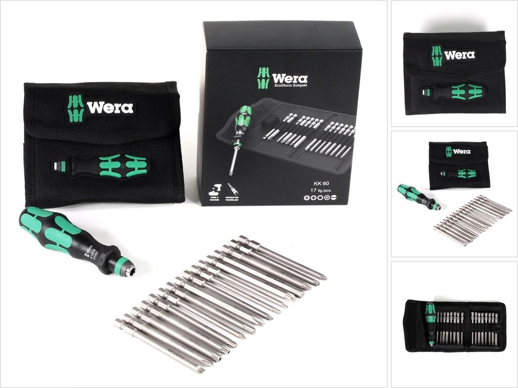 Wera Kraftform Kompakt 60 - Schraubendreher mit Bit-Satz - Obrázek produktu 