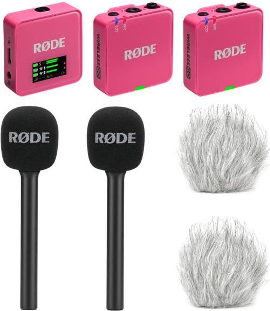 Rode Mikrofon-Funksystem Wireless GO Gen 3 Pink Interview Set 2