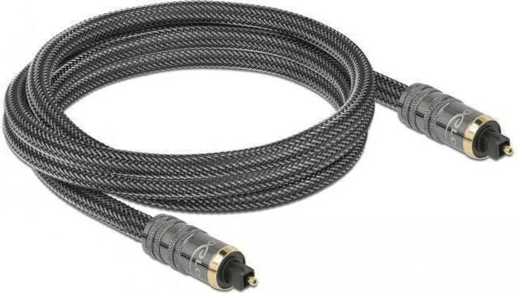 Cavo Audio Ottico 2m Design Alluminio Antracite - Sottile e Elegante