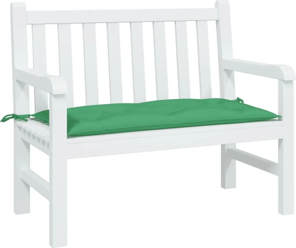 Cuscino Verde vidaXL 100x50x7 cm per Panchina da Giardino in Oxford