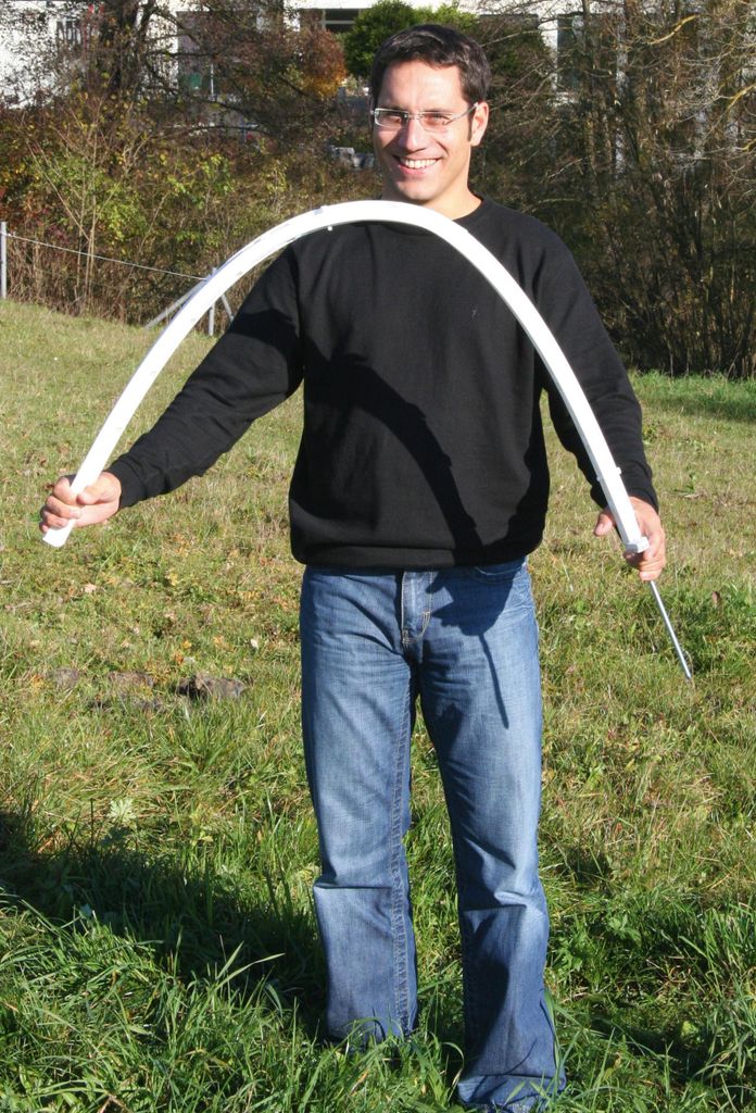 20 Stück Titan-Weidezaunpfahl Kunststoff 157 cm weiss 21 cm Bodennagel mobil