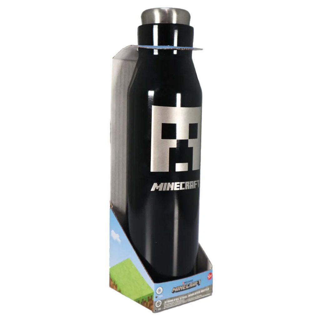 Minecraft XL Thermobecher Aus Edelstahl – 940 Ml, Hält Temperaturen, Mit Rotierendem Deckel