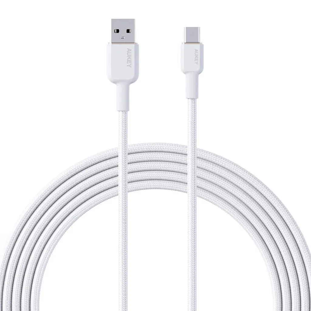 Aukey CB-NAC1 Bianco: Cavo USB-C Elegante e Resistente da 1m