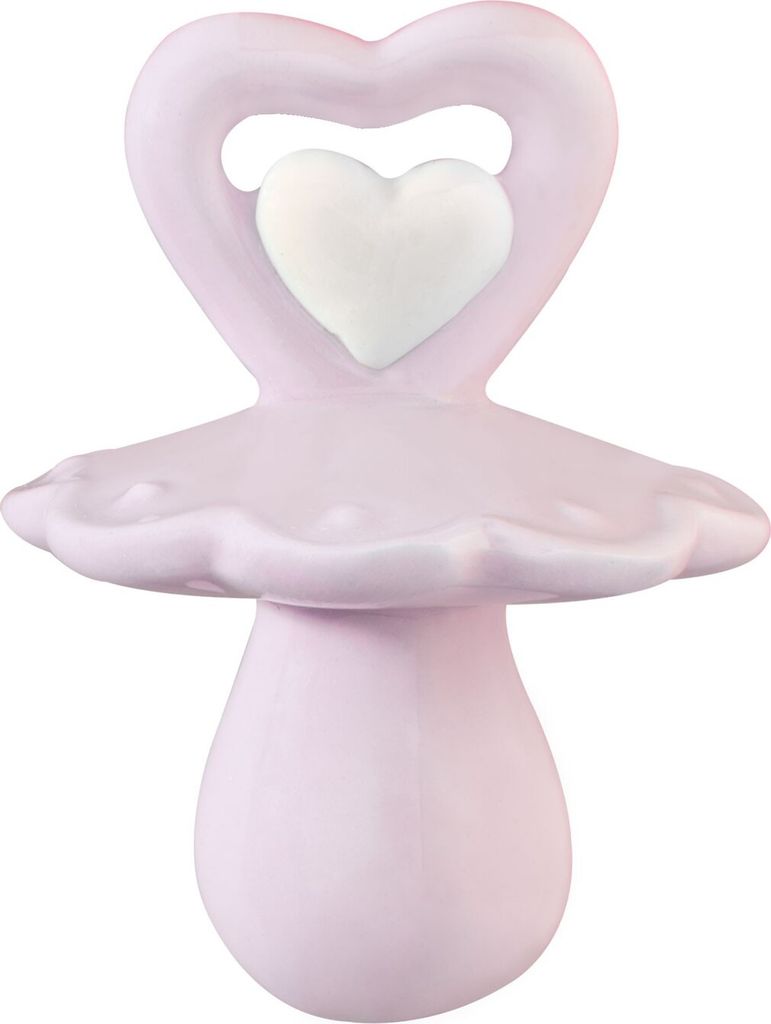 Clayre & Eef Anhänger Schmuck 6CE0804P Ø 4*5 cm - Rosa Porzellan Osterdeko Osterdekoration