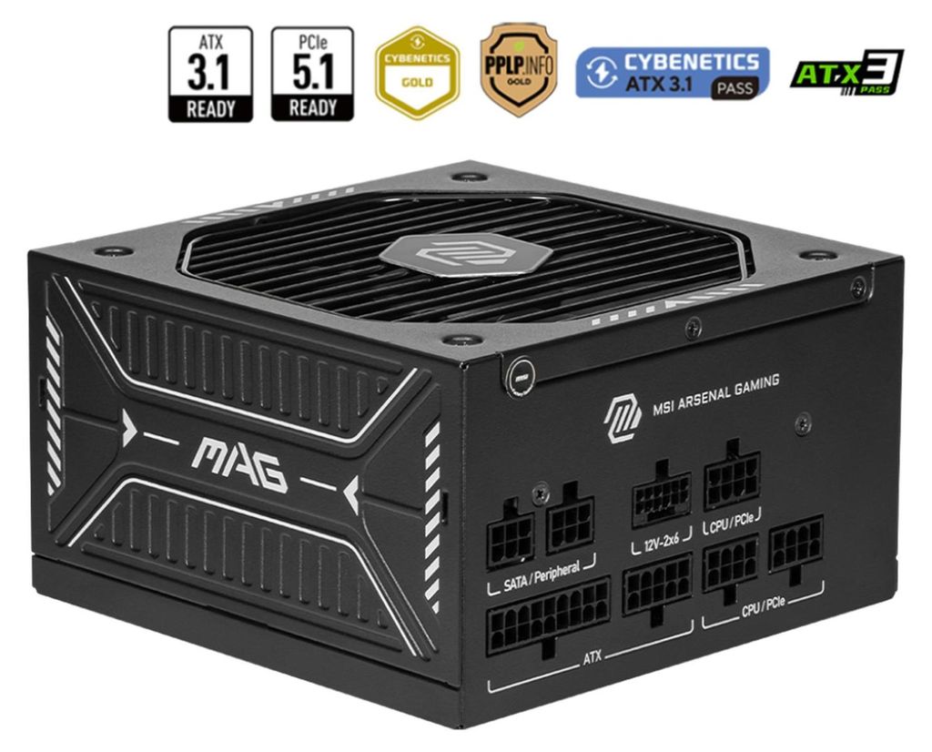 MSI Netzteil MAG A750GLS PCIE5       750Watt Produktbild 