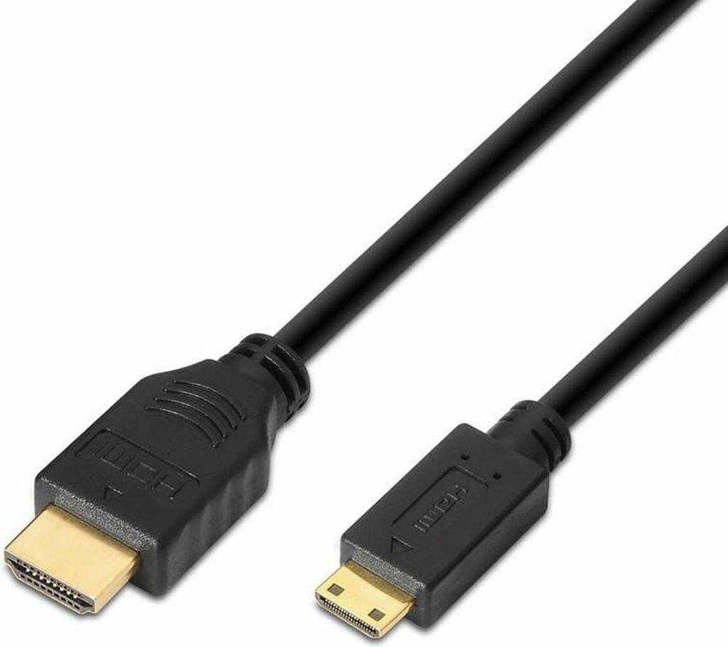 Aisens - hdmi auf mini hdmi high speed / hec kabel, a/m-c/m, schwarz, 1,8m