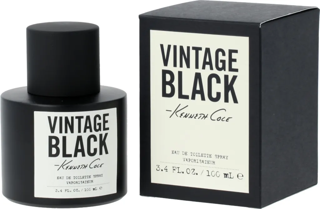 Parfum Homme Vintage Black Kenneth Cole Eau de Toilette Boisée en 100 ml