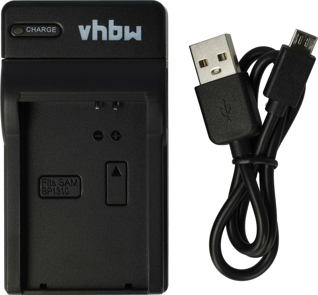 vhbw Micro-USB Ladegerät kompatibel mit Samsung NX200, Produktbild 