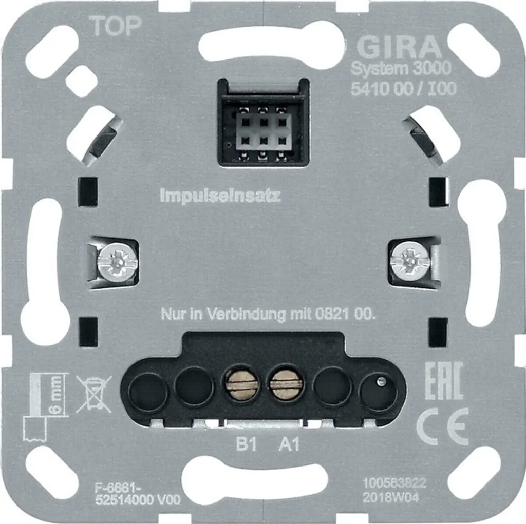 Mécanisme impulsion Gira 541000 - Élimine les pannes de commande éclairage