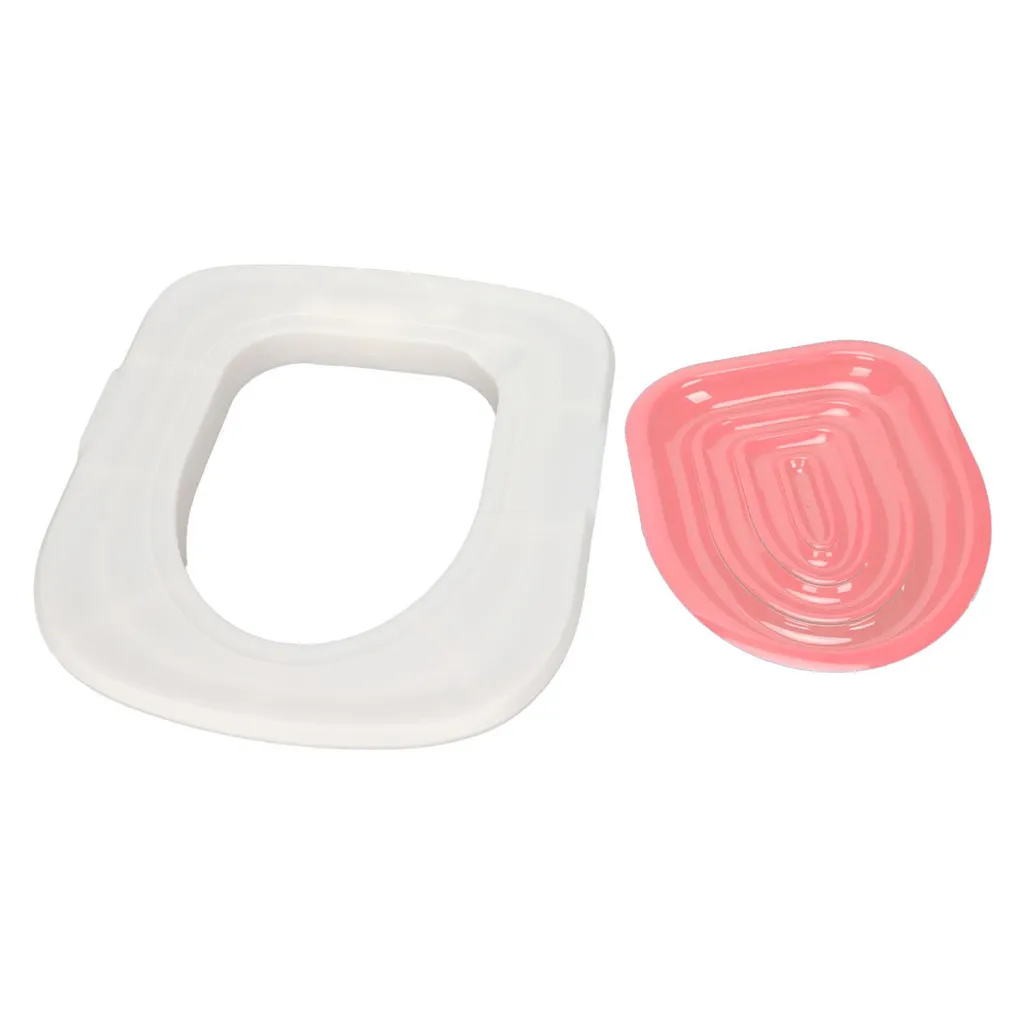 Kit propreté chat ABS haute résistance plateau blanc et insert rose - 6