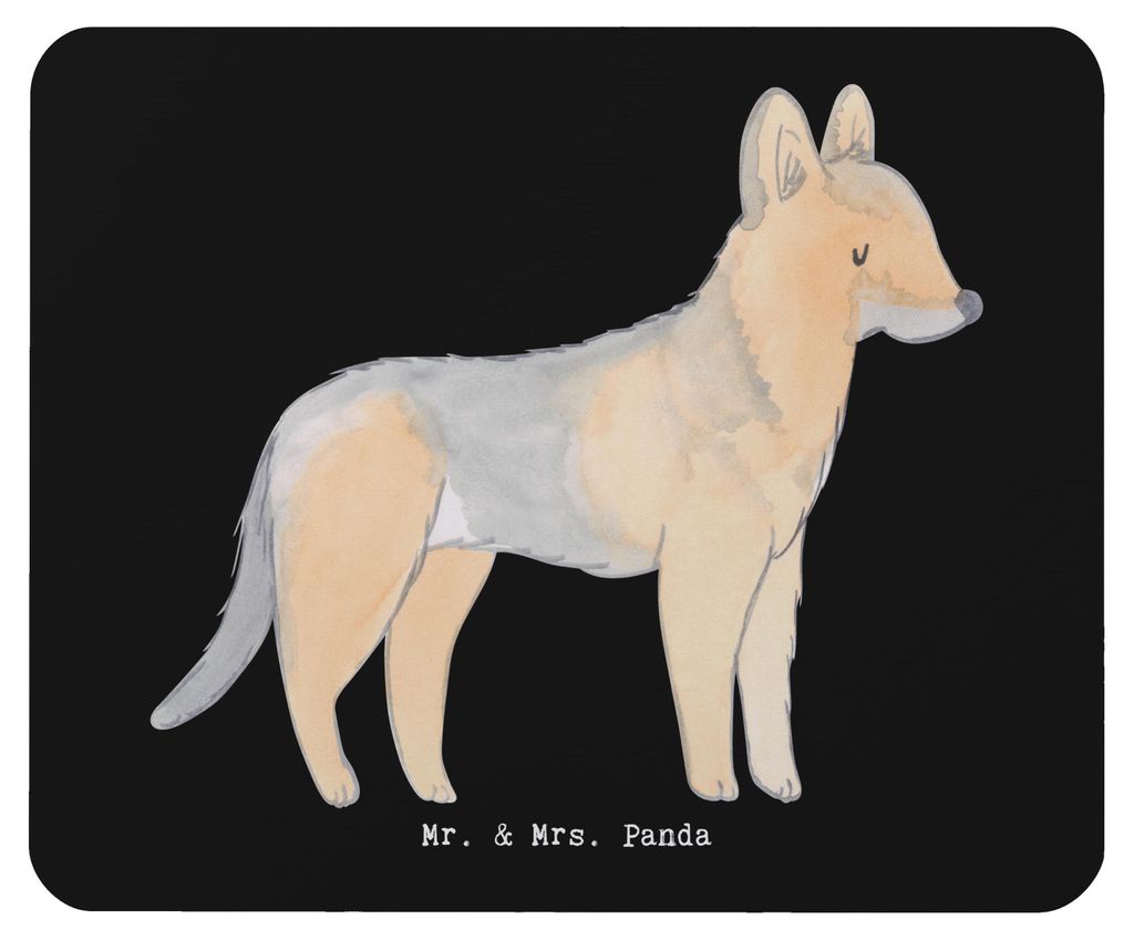 Mr. & Mrs. Panda Mauspad Schäferhund Lebensretter - Schwarz - Geschenk, Mousepad, Mouse Pad, laptop, computermatte