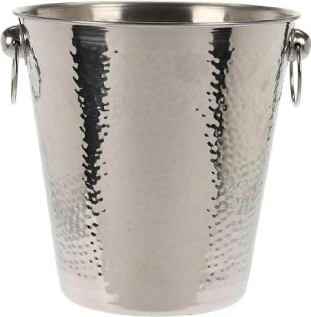 Sektkühler 20 cm Edelstahl gehämmert – Sekt- & Weinkühler MoscowMule