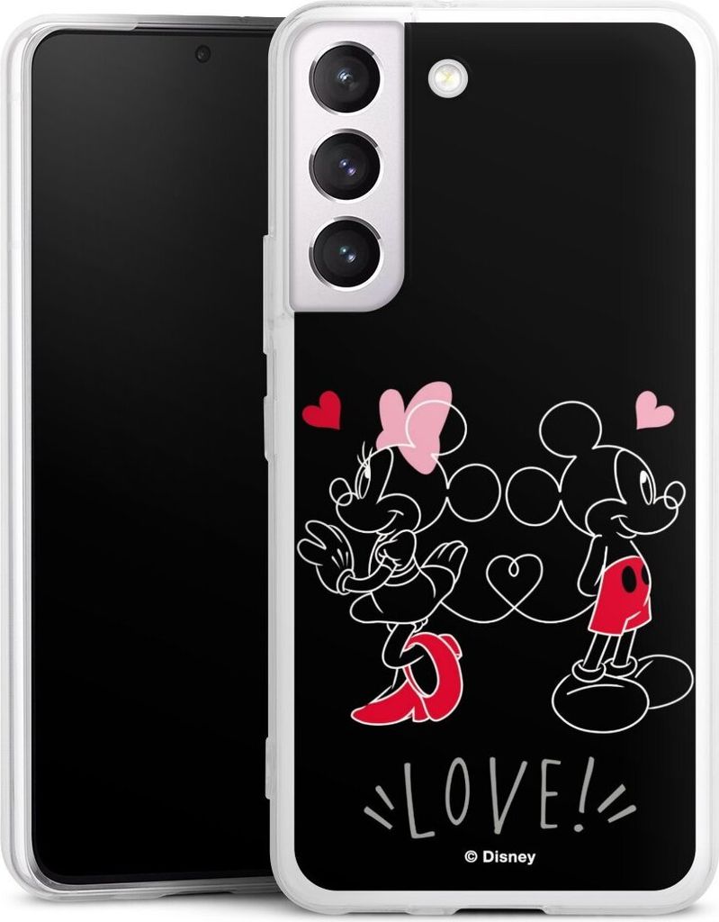 DeinDesign Slim Hülle für Samsung Galaxy S22 Silikon Case Ultra Dünn Handyhülle Disney Liebe Mickey & Minnie Mouse