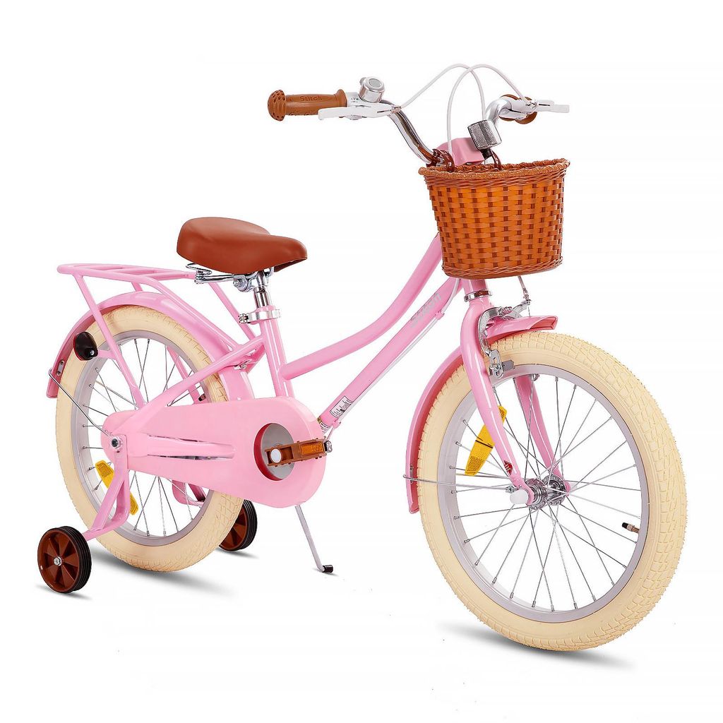 STITCH 12 & 14 & 16 & 18 Zoll Mädchenfahrrad mit Korb, Produktbild 