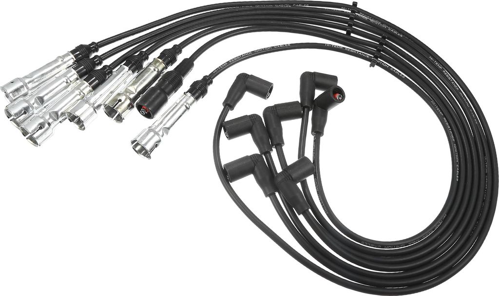 Zündkerzen-Spulen-Kabel Zündspulen-Harnisch 7mm passend für Mercedes Benz W114 W123 1973-1976 280E 2.8L - Packung mit 7