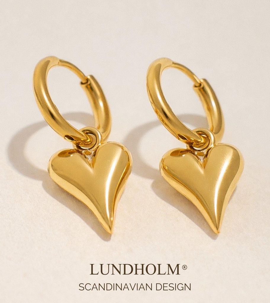 Lundholm Ohrhänger Damen Vergoldet Saltrup – Edelstahl Gold Produktbild 