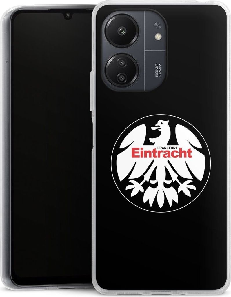 DeinDesign Handyhülle für Xiaomi POCO C65 Silikon Hülle Case Smartphone Schutzhülle Eintracht Frankfurt Offizielles Lizenzprodukt SGE