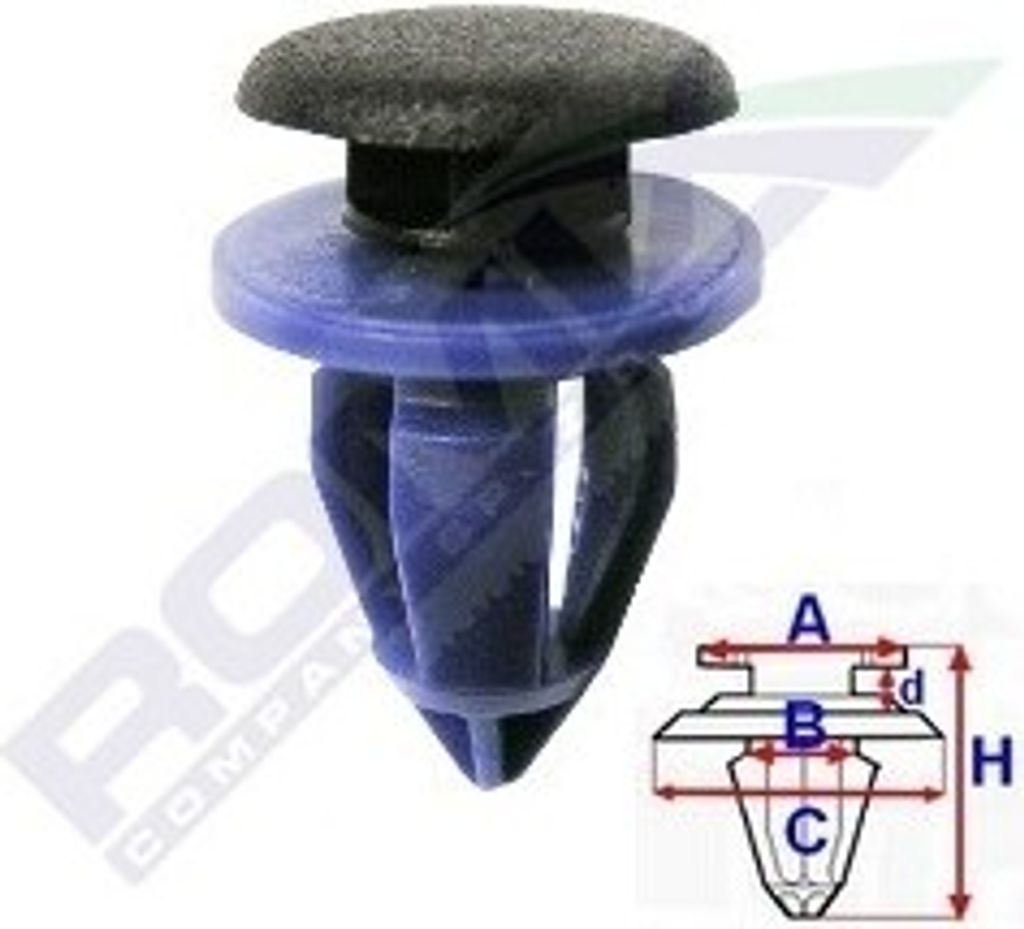 ROMIX Clip Zier- / Schutzleiste C60141 für RENAULT KANGOO (KC0/1_) 8mm 21mm