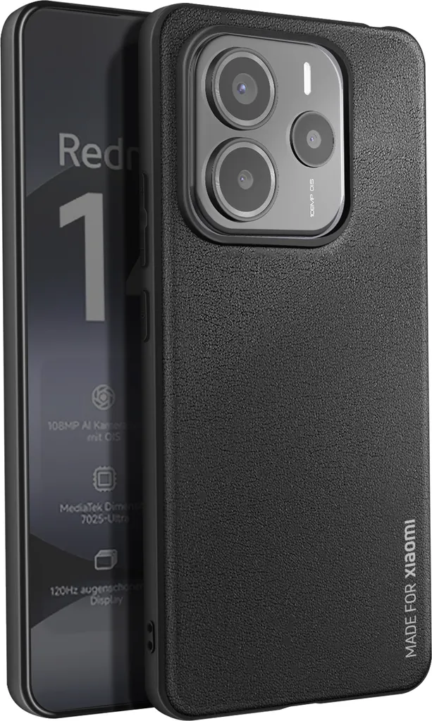 Protection Redmi Note 14 5G Noire - Étui Souple au Toucher Doux Xfm