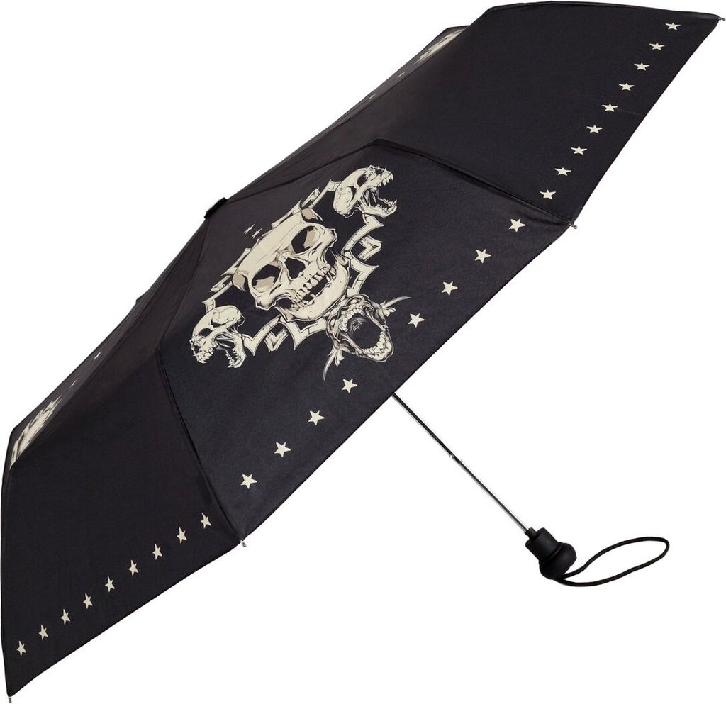 Taschenregenschirm Automatik Schwarz