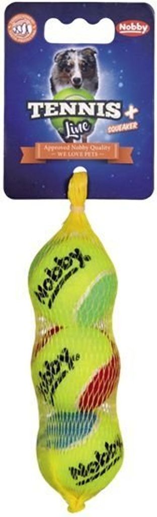 Nobby balle de tennis avec sifflet assortie XS 4,0 cm; 3 Image du produit 