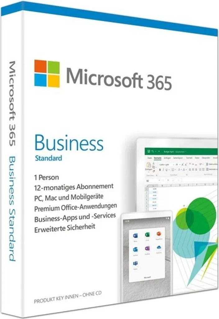 Microsoft 365 Business Standard Solution Bureau 1 User Win/Mac P8