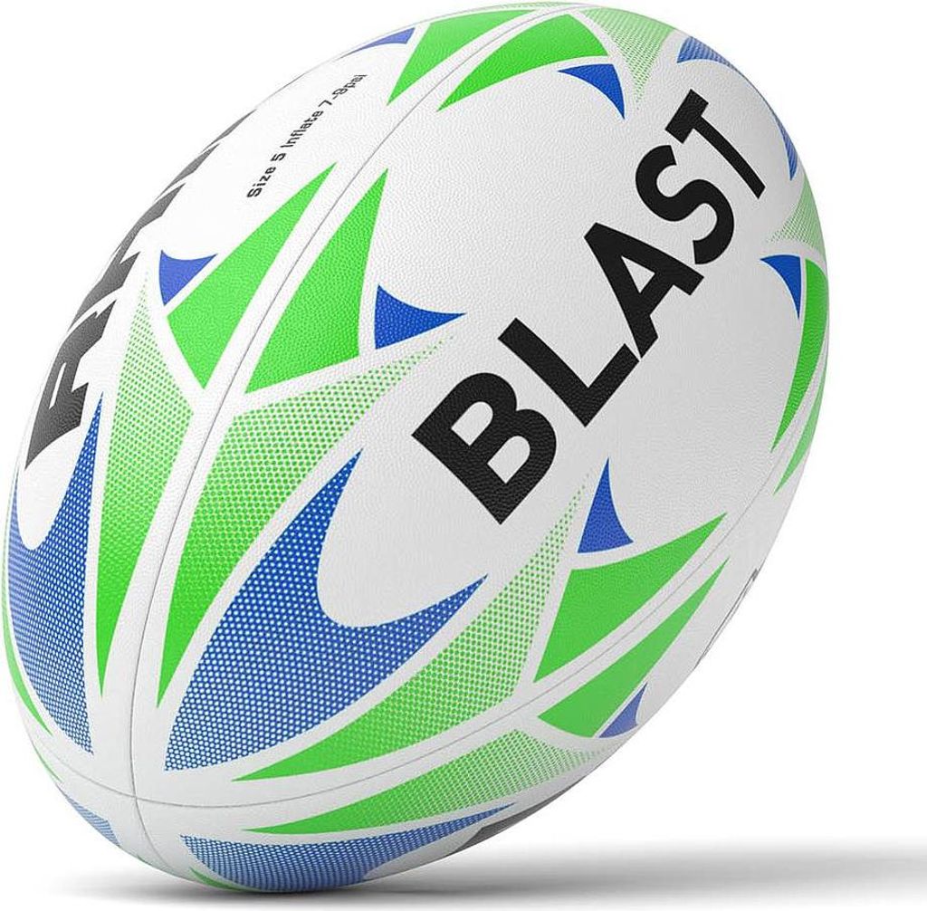 Rhino Rugbyball Blast Größe 5 langlebiges Trainingsspielzeug
