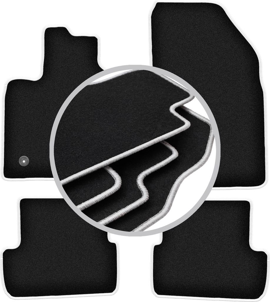 CARLUX-SILVER Autofußmatten für: Dacia Logan III Limousine, Kombi (2021-)